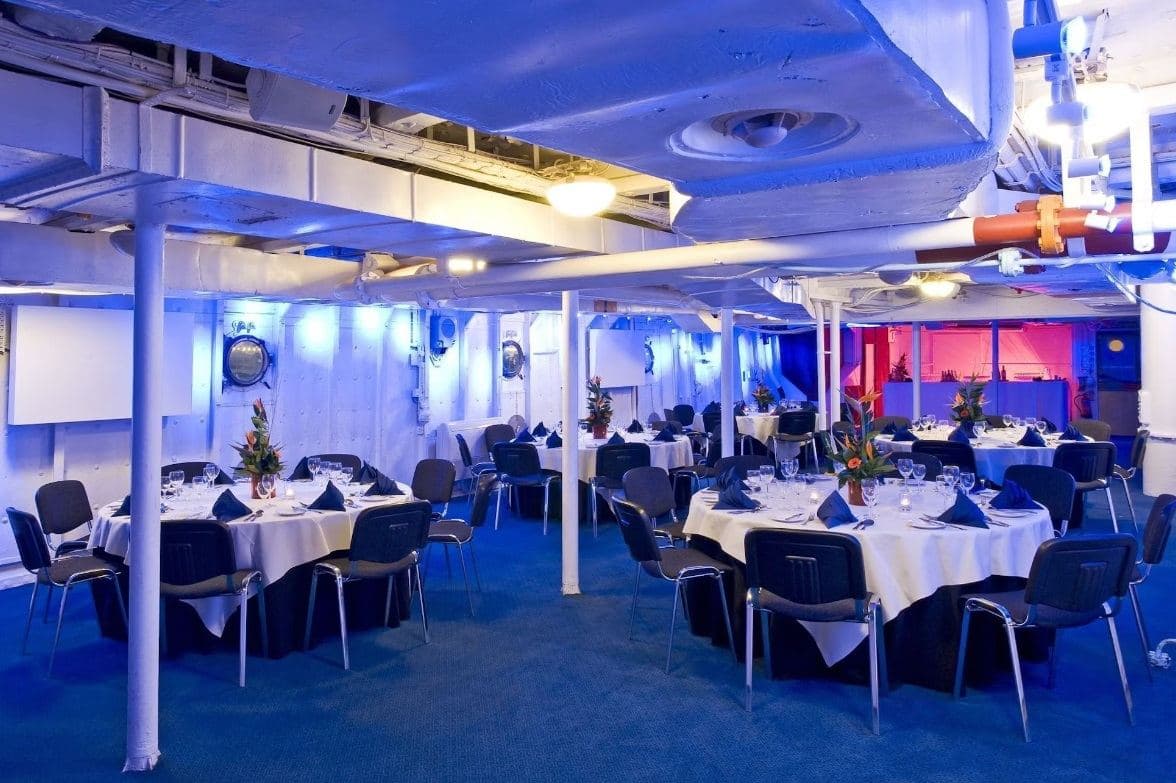 The Ship's Company Dining Hall at HMS Belfast, photo 4