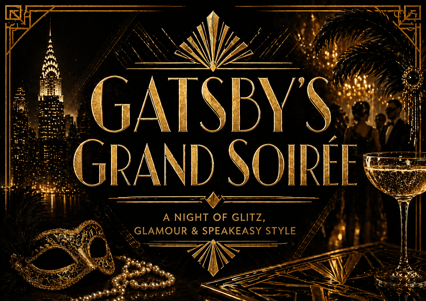 Great Gatsby 1920's Christmas Party, photo 1