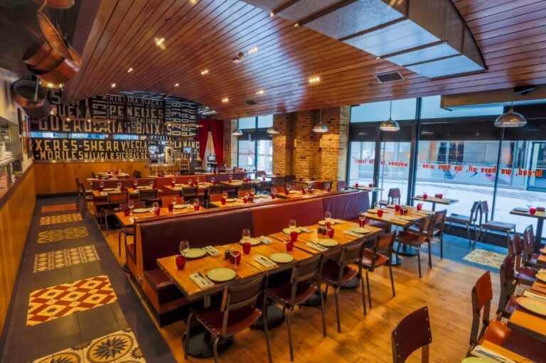 Restaurant at Camino Monument London Christmas Party