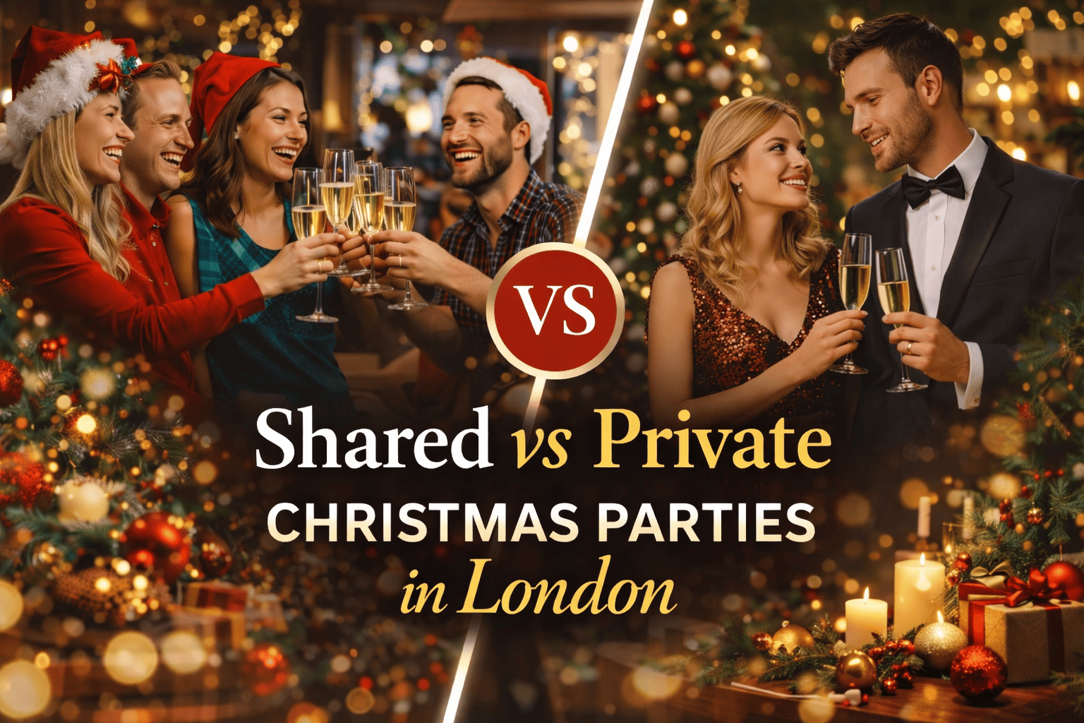 Shared vs Private Christmas Parties in London 1