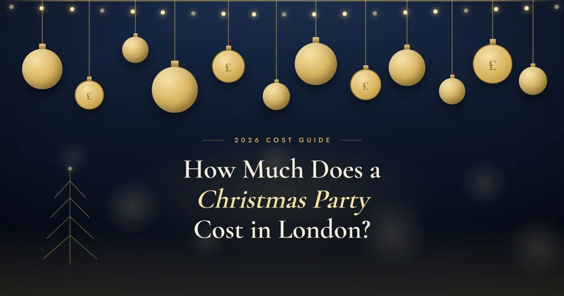 How Much Does a Christmas Party Cost in London? 2026 Guide