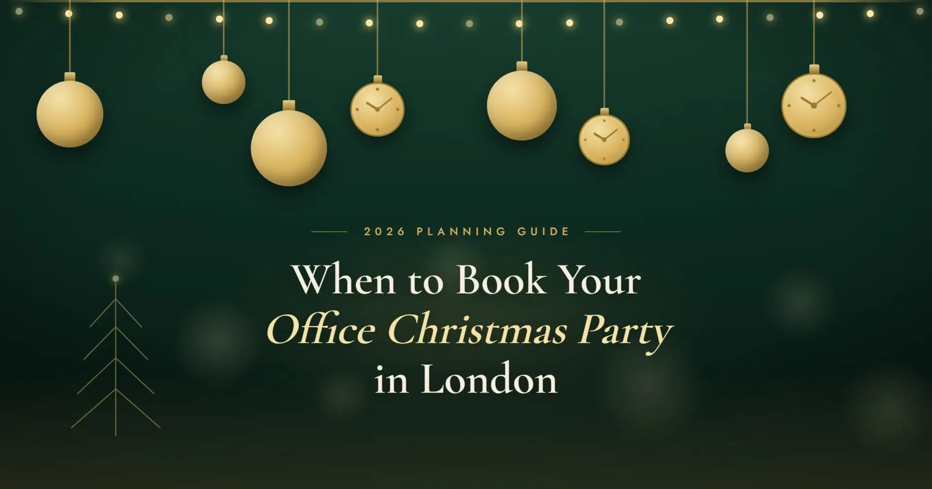 When To Book Office Christmas Party