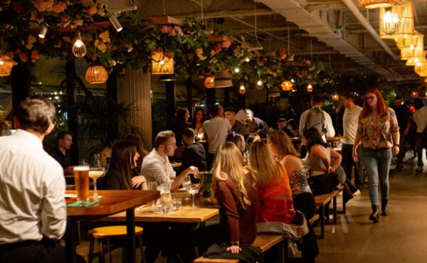Pergola on the Wharf London Christmas Party Venue